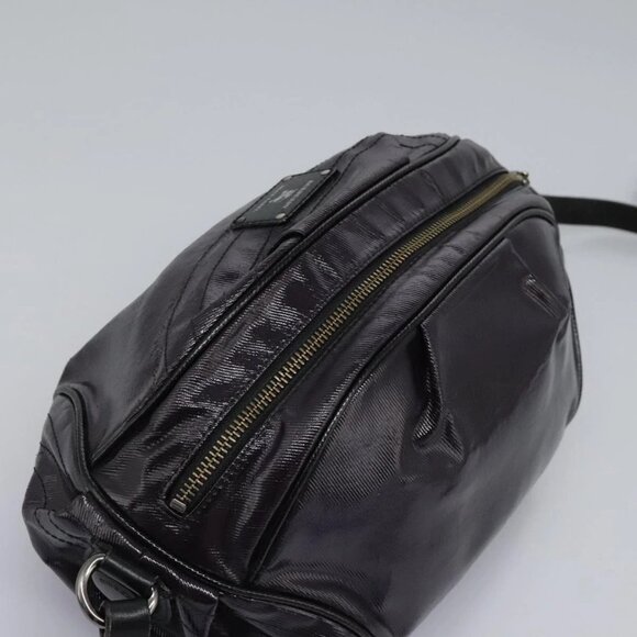 BURBERRY Blue Label Shoulder Bag Enamel Purple Auth ti2877 - Picture 7 of 16